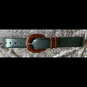 Torino Vintage Glazed Kipskin Belt Size S